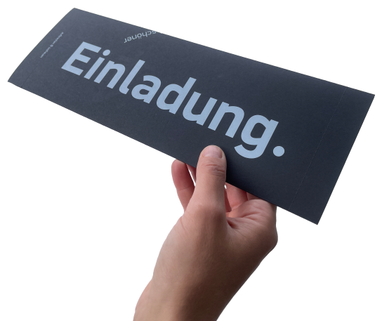 Einladungskarte Spline